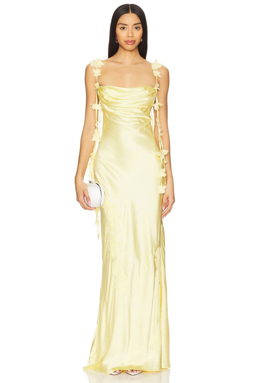 NBD Inaya Gown in Butter Yellow - Picture 1 of 16